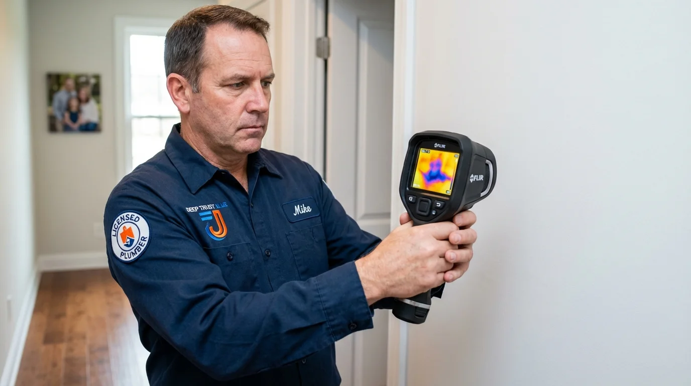 Thermal imaging leak detection by Johns Plumbing LLC in Connell